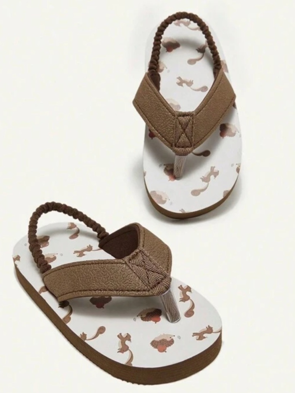 Toddler Boy Brown Flip-Flop Sandals - 5.5 - Picture 2 of 8